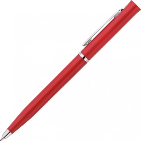Ручка пластиковая шариковая Vivapens EUROPA, красная фото 2