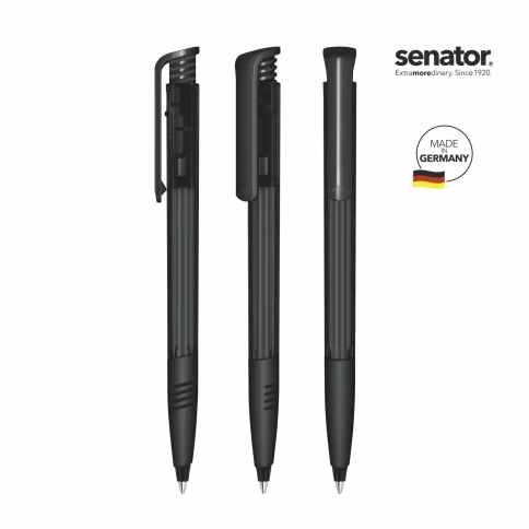 Шариковая ручка Senator Super Hit Clear Soft Grip Zone, чёрная фото 2