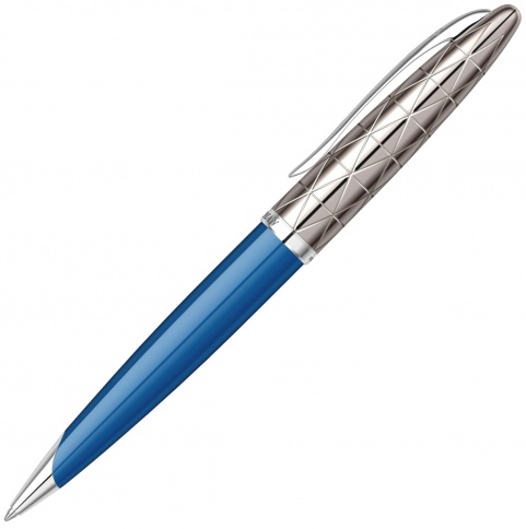 Ручка шариковая Waterman Carene (1904571) Obsession Blue Lacquer/Gunmetal ST M синие чернила подар.кор. фото 2