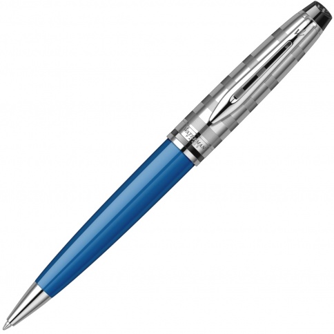 Ручка шариковая Waterman Expert DeLuxe (1904593) Obsession Blue CT M синие чернила подар.кор. фото 1