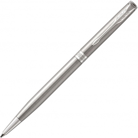 Ручка шариковая Parker Sonnet Core K426 Slim (1931513) Stainless Steel CT M черные чернила подар.кор. фото 1