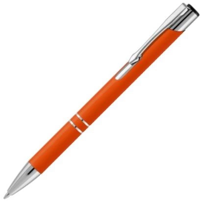 Ручка металлическая шариковая Vivapens KOSKO SOFT MIRROR, оранжевая фото 1