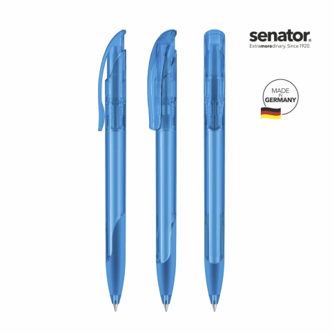 Шариковая ручка Senator Challenger Clear Soft, голубая фото 2