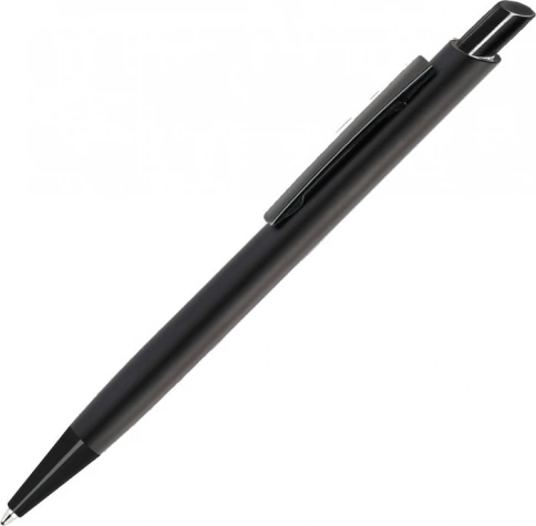 Ручка металлическая шариковая Vivapens ELFARO SOFT, чёрная с черным фото 1