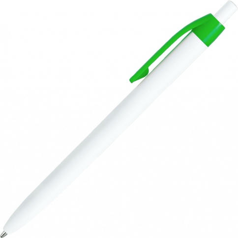 Шариковая ручка Vivapens Darom, белая с салатовым фото 2