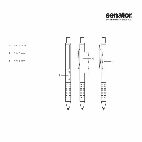 Шариковая ручка Senator Softstar Alu, антрацит фото 3