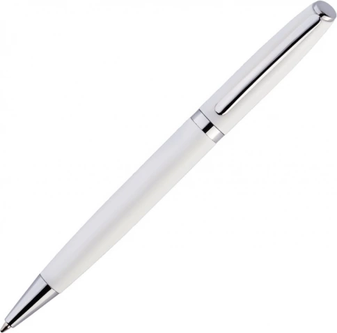 Ручка металлическая шариковая Vivapens VESTA, белая фото 3