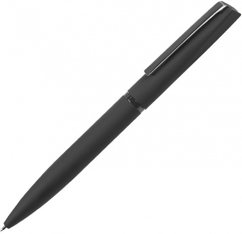 Ручка металлическая шариковая B1 Francisca, чёрная с серебристым фото 1