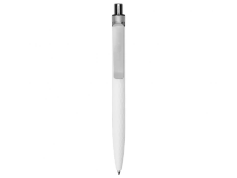 Ручка пластиковая с минералами шариковая Prodir QS01 PQSС Stone, белая фото 2
