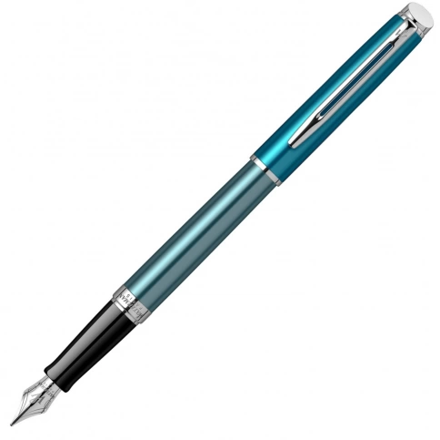 Ручка перьевая Waterman Hemisphere (2118237) Sea Blue F перо сталь нержавеющая подар.кор. фото 1