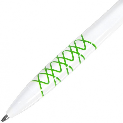 Шариковая ручка Neopen N11, белая с зелёным фото 2