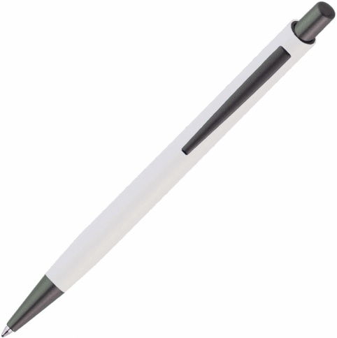 Ручка металлическая шариковая Vivapens Elfaro Titan, белая фото 3