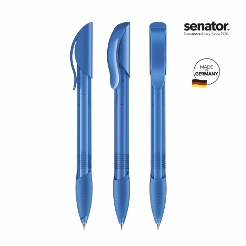 Шариковая ручка Senator Hattrix Soft Clear, синий фото 2