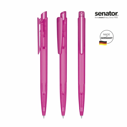 Шариковая ручка Senator Dart Clear, розовая фото 2