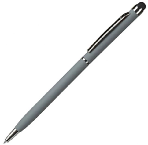 Ручка металлическая шариковая B1 Touchwriter Soft, серая фото 1