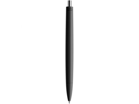 Ручка пластиковая шариковая Prodir DS6 PRR, черная с серебристой кнопкой фото 3