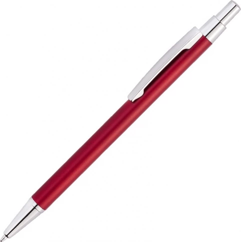 Ручка металлическая шариковая Vivapens MOTIVE, красная с серебристым фото 1