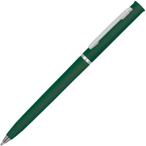 Ручка пластиковая шариковая Vivapens EUROPA SOFT, зелёная фото 1