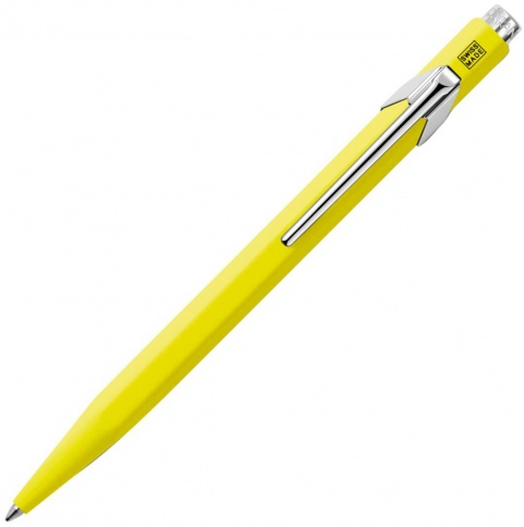 Ручка шариковая Carandache Office Popline (849.970) Yellow Fluo M синие чернила подар.кор. фото 1