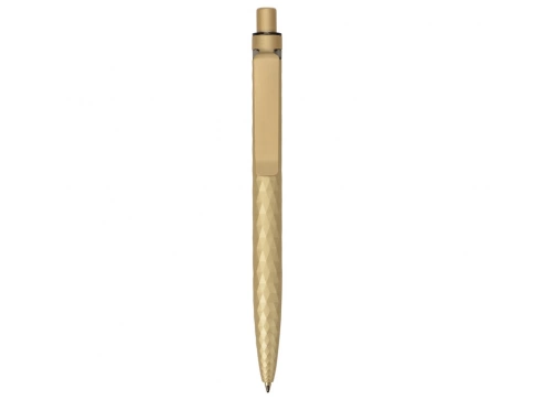 Ручка пластиковая с минералами шариковая Prodir QS01 PQSS Stone, золотистая фото 2