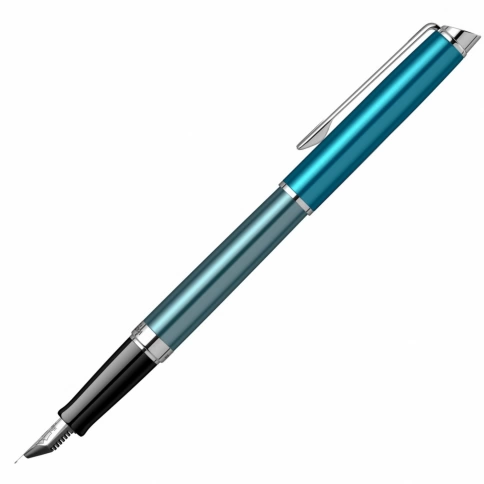 Ручка перьевая Waterman Hemisphere (2118237) Sea Blue F перо сталь нержавеющая подар.кор. фото 2