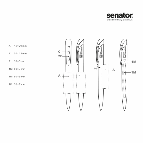 Шариковая ручка Senator Nature Plus, светло-серая фото 3