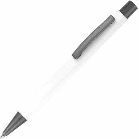Ручка металлическая шариковая Vivapens MAX SOFT, белая фото 1