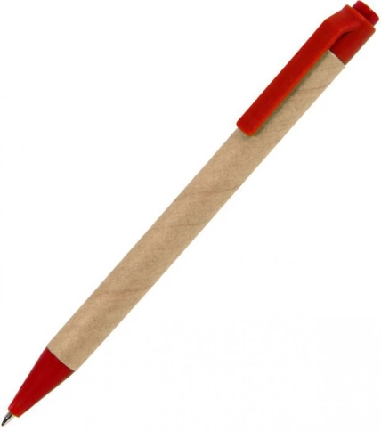 Ручка картонная шариковая Neopen GREEN TOUCH, красная фото 1