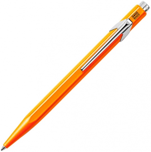 Ручка шариковая Carandache Office Popline (849.530) Orange Fluo M синие чернила подар.кор. фото 1