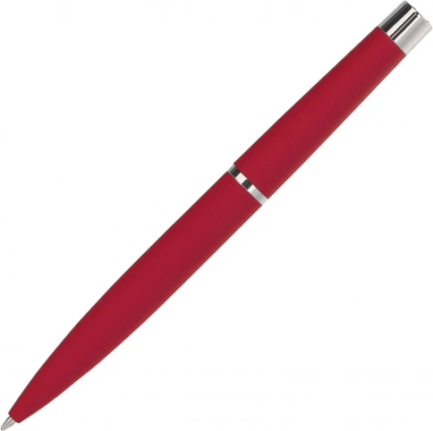 Ручка металлическая шариковая Vivapens GROM SOFT, красная фото 3