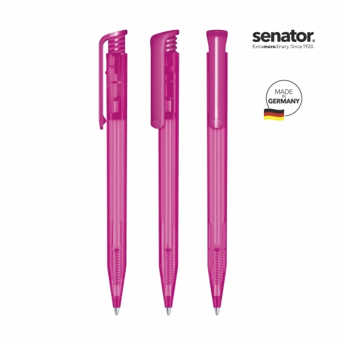 Шариковая ручка Senator Super-Hit Frosted, розовая фото 2