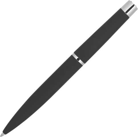 Ручка металлическая шариковая Vivapens GROM SOFT, чёрная фото 4