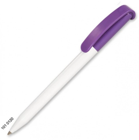 Ручка пластиковая шариковая Grant Automat Classic Mix, белая с фиолетовым фото 1