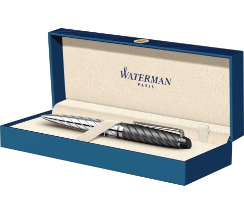 Ручка шариковая Waterman Expert 3 Precious (S0963360) Black CT M синие чернила подар.кор. фото 4