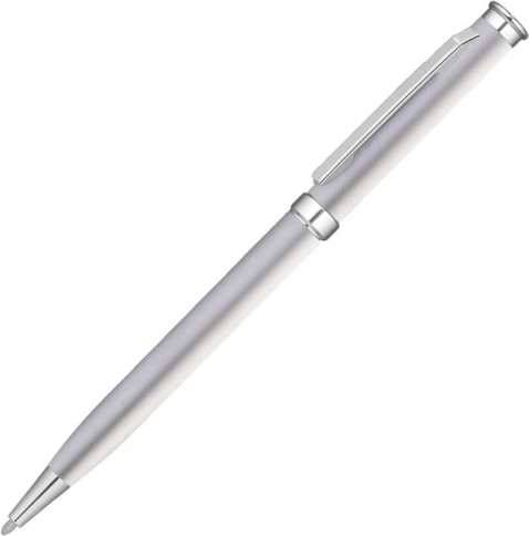 Ручка металлическая шариковая Vivapens METEOR SOFT, серебристая фото 3