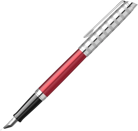 Ручка перьевая Waterman Hemisphere Deluxe (2117789) Marine Red F перо сталь нержавеющая подар.кор. фото 1