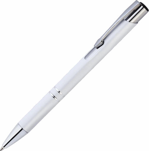 Ручка металлическая шариковая Vivapens KOSKO PREMIUM, белая фото 1