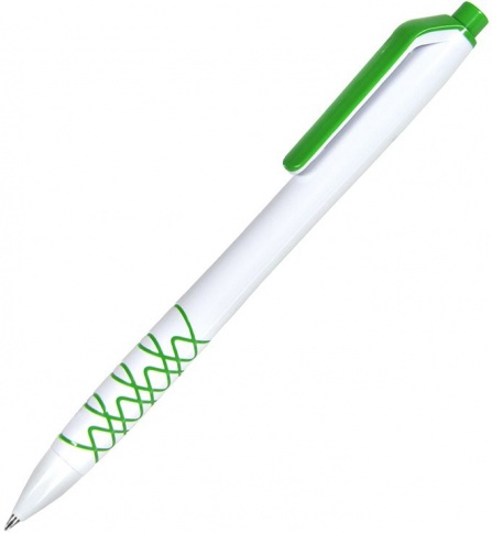 Шариковая ручка Neopen N11, белая с зелёным фото 1