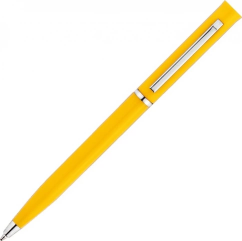 Ручка пластиковая шариковая Vivapens EUROPA, жёлтая фото 3