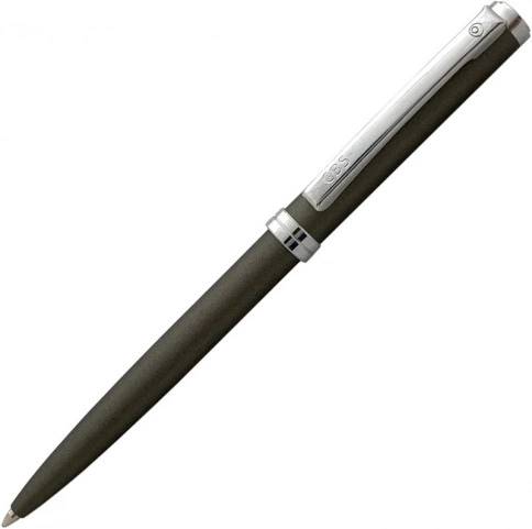 Шариковая ручка Senator DELGADO Metallic Grey CBS, антрацит с серебристыми деталями фото 1