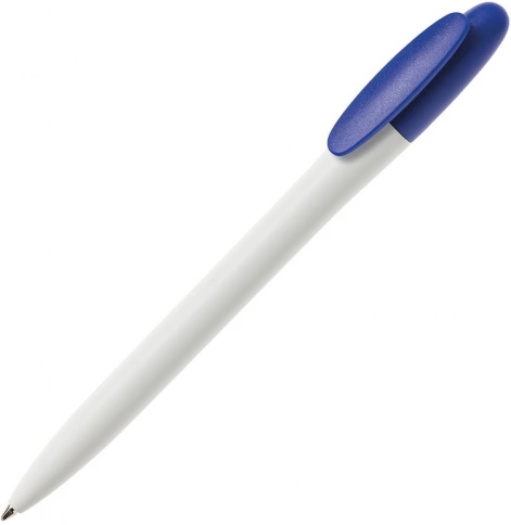 Шариковая ручка MAXEMA BAY, белая с синим фото 1