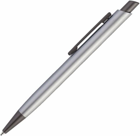 Ручка металлическая шариковая Vivapens Elfaro Titan, серебристая фото 2