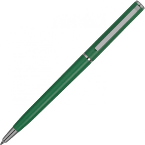 Ручка пластиковая шариковая Vivapens ORMI, зелёная фото 2
