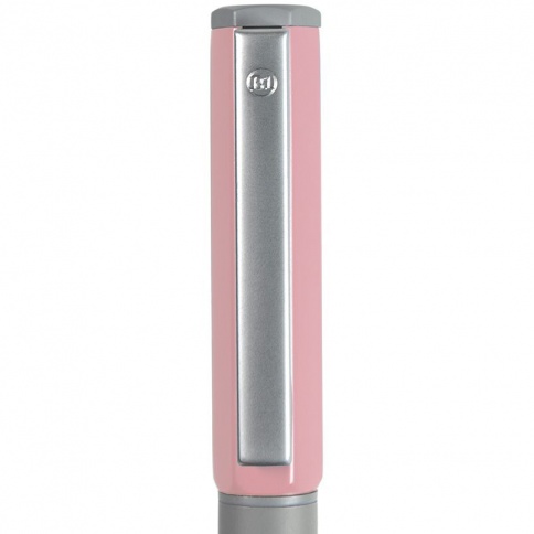 Ручка металлическая шариковая B1 Sweety, серая с розовым фото 2