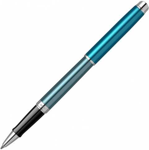 Ручка роллер Waterman Hemisphere (2118239) Sea Blue F черные чернила подар.кор. фото 3