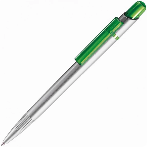 Шариковая ручка Lecce Pen Mir Sat, серебристая с зелёным фото 1
