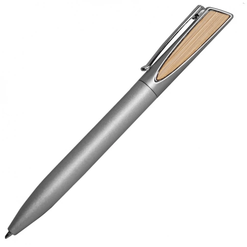 Ручка металлическая шариковая B1 Solo, серебристая фото 1