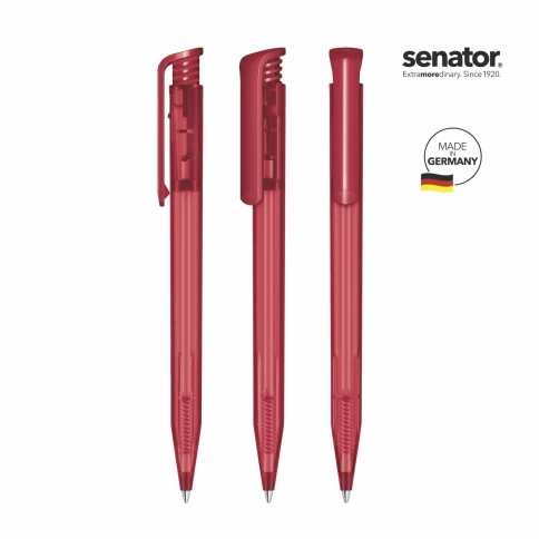 Шариковая ручка Senator Super-Hit Frosted, бордовая фото 2