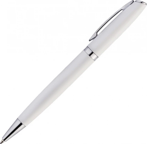 Ручка металлическая шариковая Vivapens VESTA, белая фото 2