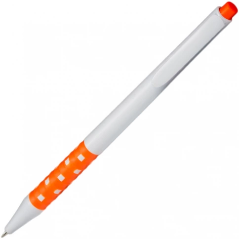 Ручка пластиковая шариковая Z-PEN, Lubimbi, белая с оранжевым фото 2